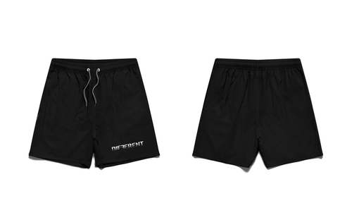 “Different faded” active shorts